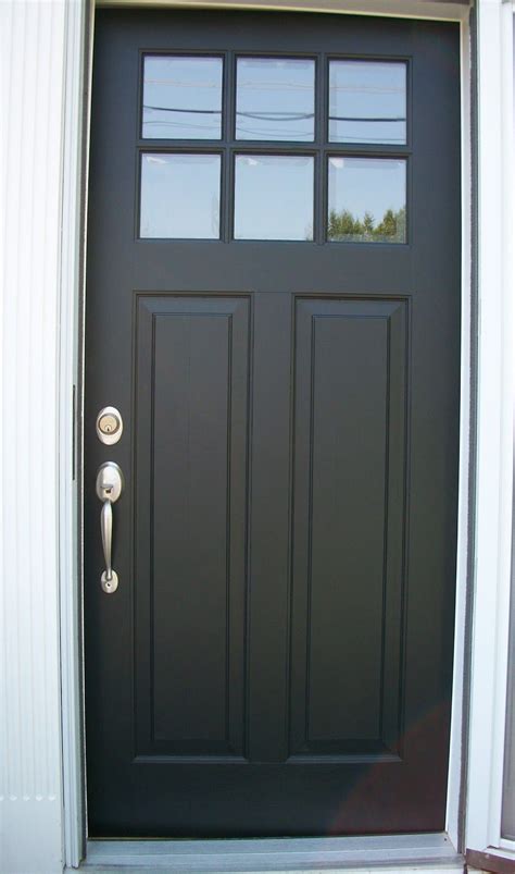 painting metal door to match dark grey house|dark gray front door.